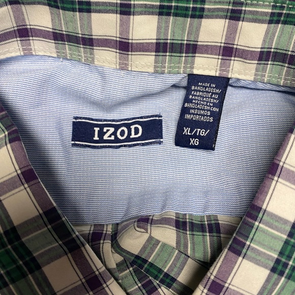 NWT Izod Cool FX Button Down Short Sleeve Shirt SZ XL - Picture 7 of 7